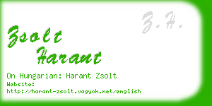 zsolt harant business card